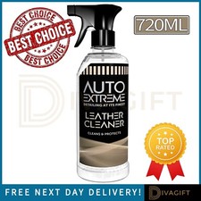LEATHER CLEANER SPRAY CLEANING RESTORES CAR SOFA UPHOLSTERY AUTO EXTREME 720ML