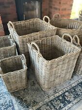Square Rattan wicker log