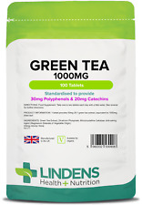 Lindens Green Tea 1000mg Tablets - 100 Pack - slimming pills, diet, weight loss