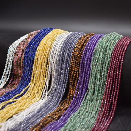 2mm round faceted beads - -, 14"