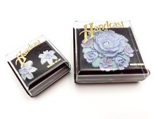 Vintage Handcast Floral Brooch
