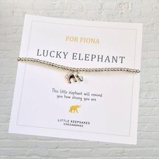 Lucky elephant silver - elephant, plated