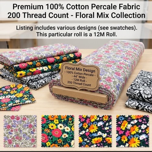 100 cotton percale fabric - fabric, 44"