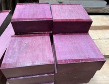1 x Purpleheart 6 x 6 x 3” /