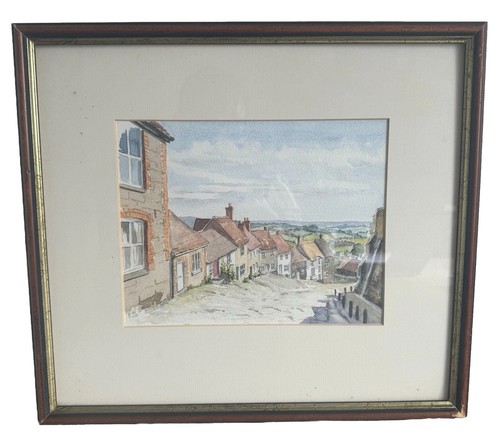 Vintage framed watercolour - framed,