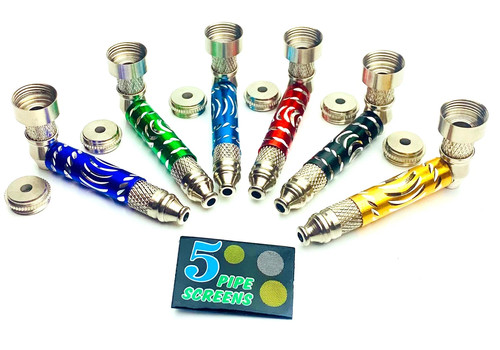 Metal smoking pipe with - with, 5
