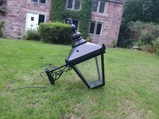 Very large Victorian style outside wall lamp/light/lantern coach house garden.