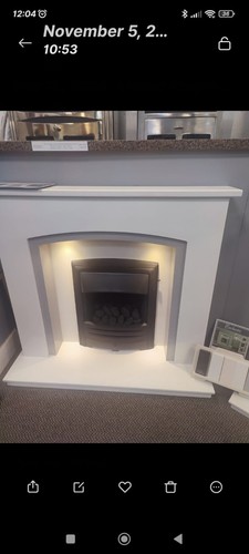 Marble fireplace surround - fireplace, and