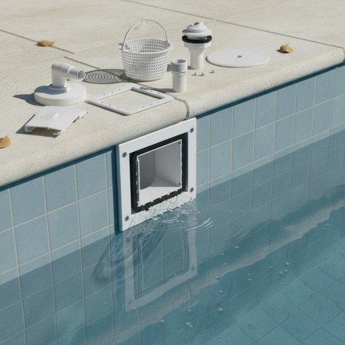 Wall mount pool skimmer - mount, large