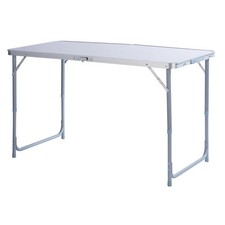 Camping Table Folding Height Adjustable Pro Action Picnic Storage 120 x 60cm