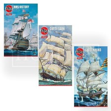 Airfix Vintage Classic Sail Ships Models Kits HMS Victory Cutty Sark Golden Hind