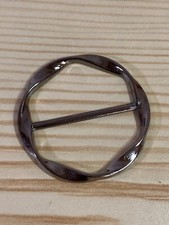 Dark Silver Metal Scarf Ring - New Christmas Stocking Filler Gift
