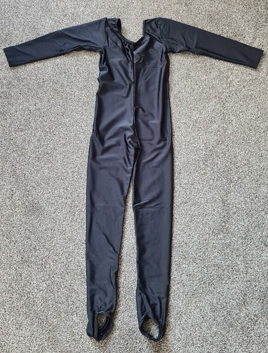 Childs black shiny long - black,