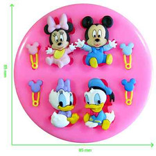Disney Babies Mickey Mouse & friends Silicone Mould by Fairie Blessings