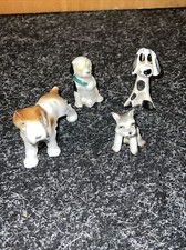 4 x Vintage Dog Porcelain /