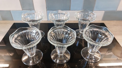 Set vintage french clear - set, of