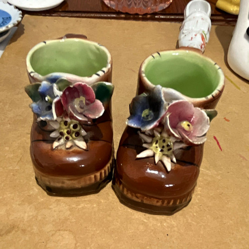 Italian ceramic boot shaped - ceramic, boot-shaped