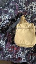 Travelon Beige Crossbody Bag Anti-Theft Leather