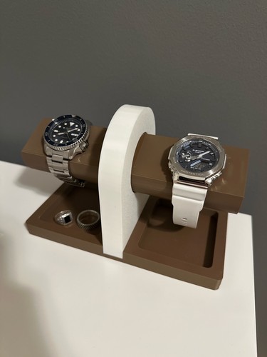 Modern watch stand holds to - stand, up