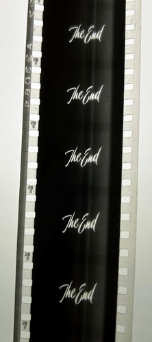 35mm the end title cards - x, end"