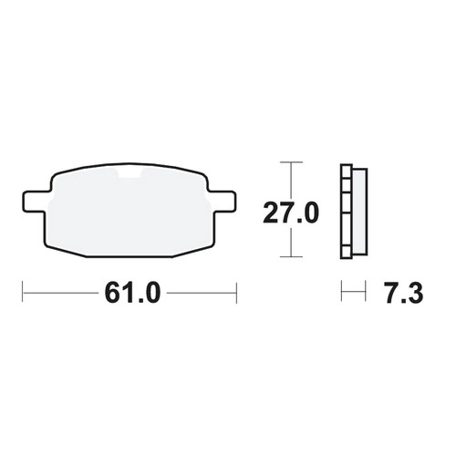 Brake pad front fit lintex - front,