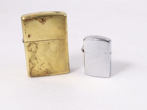 Vintage brass zippo - brass, cigarette
