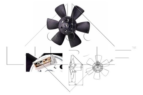 Genuine nrf radiator fan for - radiator,