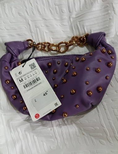 Zara studded bag with - zara,