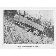 Guy Roadless 1 Ton Lorry Vintage Engineering Print 1925