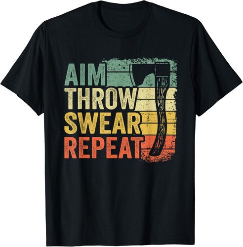 Aim throw swear - swear, hatchet
