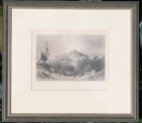 Antique steel engraving of - ,
