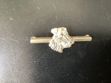 Vintage Silver Airedale Dog