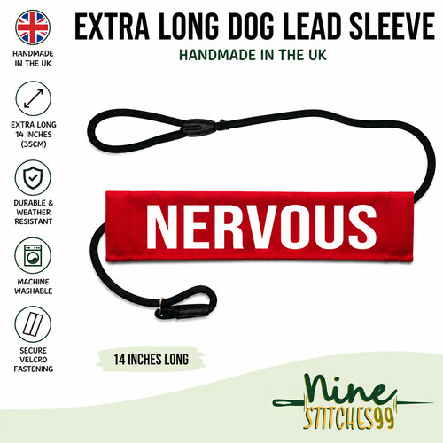 Personalised dog lead sleeve - dog,