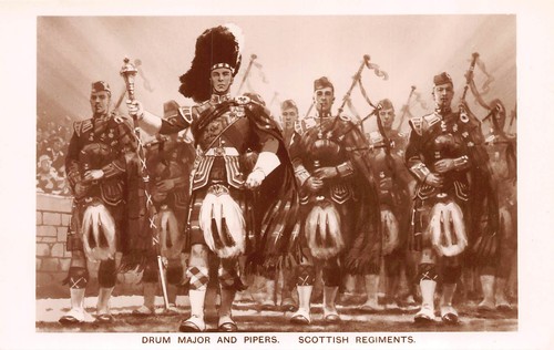 Drum major and - and, pipes