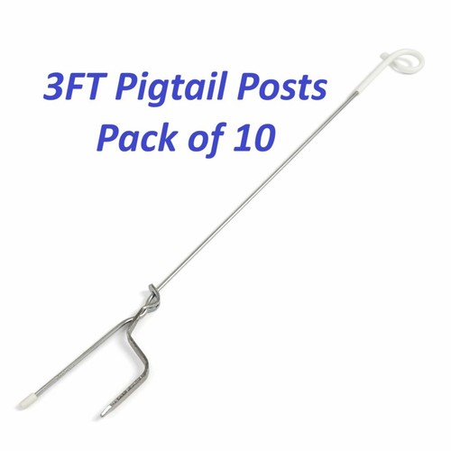 Electric fence pigtail posts - fence,