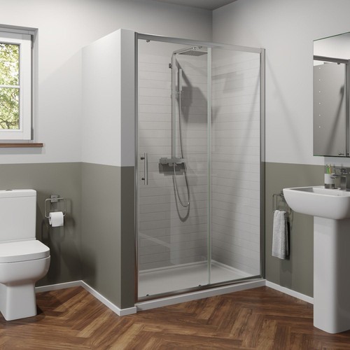 1000mm sliding shower door - shower,