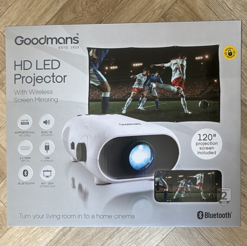 Goodmans led projector - hd,