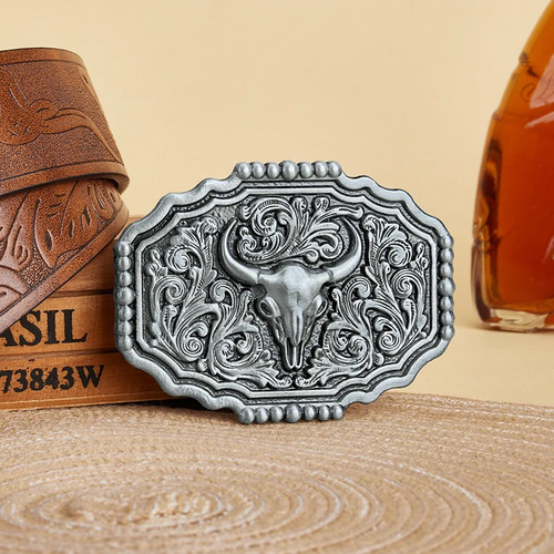Western belt buckle initial - belt,