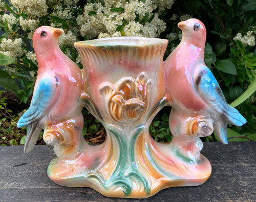 Vintage mantel vase italian - mantel,