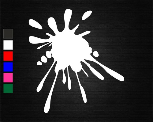 Splat funny vinyl decal - splat,