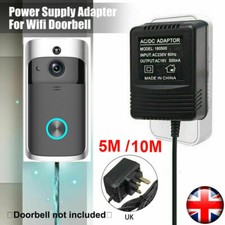 Video Ring Doorbell Door Bell Power Supply Adapter Transformer UK Plug 5/10M New