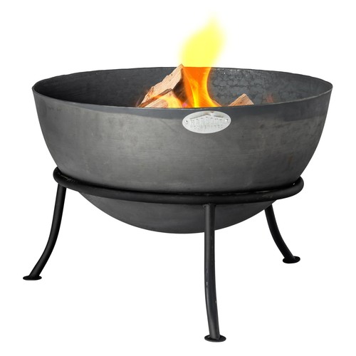 Steel garden fire pit - garden,