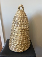 Vtg Handmade Beehive Bee Skep