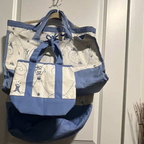 Blue white baby bag bottle - blue, bag,