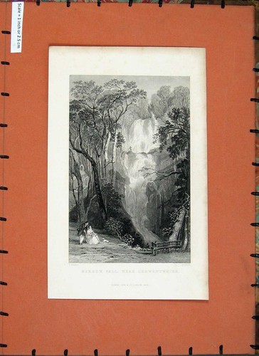 Original old antique print - original,