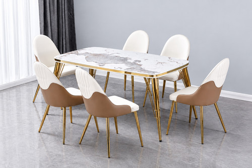 Elegant gold dining table and - elegant,