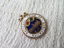 RARE ANTIQUE 9CT GOLD & ENAMEL