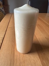 Brand New White 7" Tall Church Style Pillar Candle