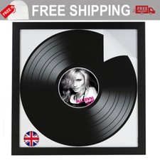 12" Vinyl Record Frame Wall Album Art Display Frame for LP Cover Sleeve Black