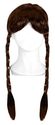 Double plait wig - plait, fringe
